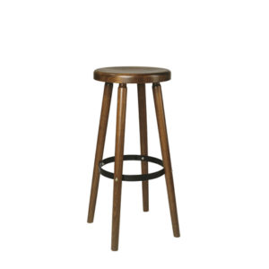 TABURETE ALTO de MADERA MACIZA // Ref: T227,15