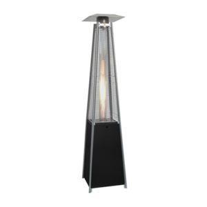 Farola calefactora piramidal de hierro con base negra | Estufas y climatización | Mobiliario Exterior | Complemento de mobiliario para Hostelería | Mobiliario para Hostelería Moinde