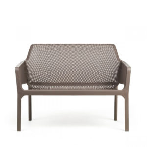 Sofá de polipropileno color Marrón | Sofá para bares | sofá para exteriores | sofá para terrazas | Sofá para bares| Sofás y puffs hostelería | sofás para cafeterías | sofás para restaurantes