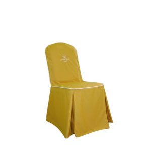 Funda para silla personalizable 100% poliéster de color mostaza | Complementos para eventos oficinas e instalaciones | Interior | Complemento de mobiliario para Hostelería | Mobiliario para Hostelería | Moinde