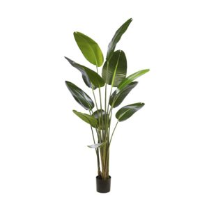 Planta decorativa banano artificial de madera tropical para exterior| Mobiliario hostelería | pérgolas para restaurantes | Sombrillas para bares| Plantas para Hostelería