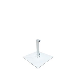 Base para Sombrilla de hierro para mástil tubo de máximo mm diametro color blanco | Mamparas de terraza | Exterior | Sombrillas Pérgolas y Toldos | Complemento de mobiliario para Hostelería | Mobiliario para Hostelería Moinde