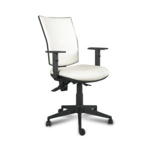 Silla de polipropileno con asiento y respaldo tapizado en micro con brazo regulable | Mobiliario para interior | complementos de mobiliario para hostelería | Moinde