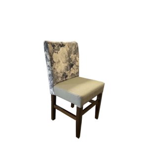 Silla de madera maciza con asiento y respaldo tapizado en textil | mesas hostelería | sillones de hierro | comprar mesas para restaurante | decoración de interiores restaurante