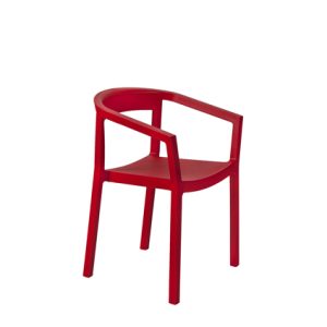Sillón de polipropileno en color Rojo | mobiliario para restaurante | mobiliario para bares y restaurantes |sillones restaurante | venta de muebles para restaurantes