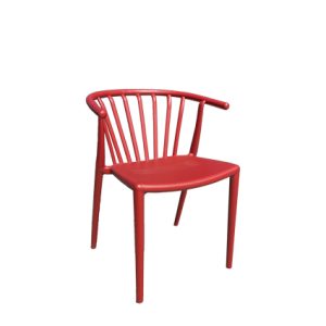 Sillas y sillones de exterior para hostelería | Sillas y sillones monobloque para exterior | Sillon de polipropileno, color Rojo | Sillones monoblock | Muebles para hostelería en Madrid Moinde