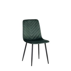 Sillas hostelería | Silla de hierro con carcasa tapizada en textil color Verde | Silla de hierro | Sillas hostelería | Sillas y sillones tapizadas para interior | Mobiliario para hostelería
