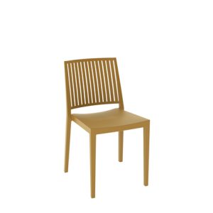 Sillas hostelería | Silla de polipropileno color Mostaza | Sillas monoblock | Sillas hostelería | Sillones monoblock | Sillas y sillones de monobloque para exterior| Mobiliario para hostelería