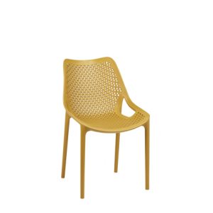 Sillas hostelería | Silla de polipropileno monobloque color mostaza | Sillas monoblock | Sillas hostelería | Sillones monoblock | Sillas y sillones de monobloque para exterior| Mobiliario para hostelería