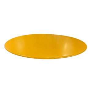 Mesas hostelería | Tapa de hierro // Ref: HI/AMA | Tapa de hierro color amarillo | Mesas para restaurante | Mobiliario para hostelería | Mesas para exterior hostelería.