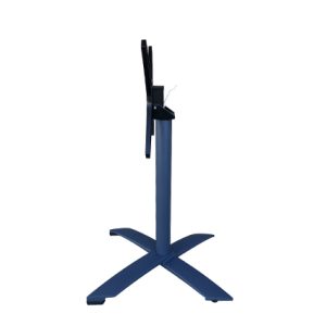 Mesas hostelería | Pie central de aluminio “Abatible” // Ref: 13-C420 | Pie central de aluminio (66x72cm) | Pie central para mesa de hostelería, con sistema abatible, color Azul texturizado | Mesas para restaurante | Mobiliario para hostelería | Mesas para exterior hostelería.