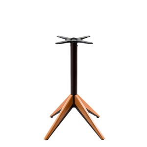Mesas hostelería | Base de hierro // Ref: 416-BATTLEWOOD | Base de hierro con inserciones de madera (49x49x73cm) | Base para mesa de hostelería color Negro con inserciones de madera | Mesas para restaurante | Mobiliario para hostelería