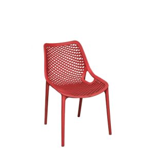 Silla de polipropileno, color rojo. Monoblock y apilable | sillas de polipropileno | sillones restaurante | sillones hostelería | sillas apilables