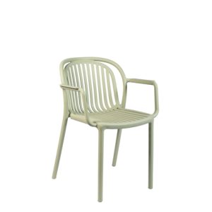 Sillón de polipropileno, color Verde. Monoblock y apilable | sillas para hosteleria | sillas aluminio | Sillón polipropileno| sillas para exterior